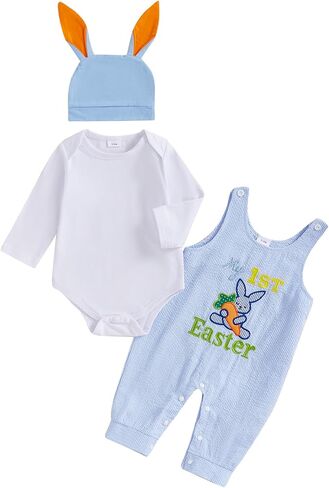 My First 4th of July Baby Boy Outfit Romper Plaid Overall Pants Set Baby Boy 4th of July Outfit Summer Boy Clothes in Saudi Arabia