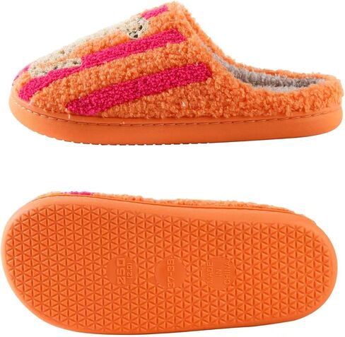 Women's Men's Happy Screw Lightning Happy Face Slippers Love heart-shaped slippers cat slippers Retro Leopard Print Happy Face Memory Foam Soft Plush Slippers Warm Anti-Slip Home Shoes in Kuwait