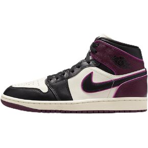 Air Jordan 1 Mid SE Women's Shoes (FQ7818-101, Sail/Active Pink/Bordeaux/Black) Size 9