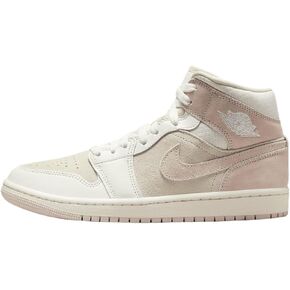 NIKE Air Jordan 1 Mid SE Women's Shoes (FQ1926-161, Coconut Milk/Sail/Legend Pink) Size 8.5