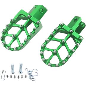 Motorcycle CNC aluminium Foot Pegs Rests Footpegs For CRF50 CRF70 CRF110 XR50 XR70 XR110 M2R SDG DHZ KAYO Dirt Pit Bike（Green)