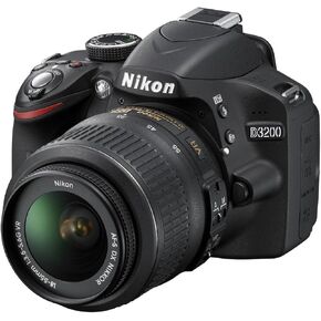 Nikon D3200 24.2 MP CMOS Digital SLR with 18-55mm f/3.5-5.6 AF-S DX VR NIKKOR Zoom Lens (Import)