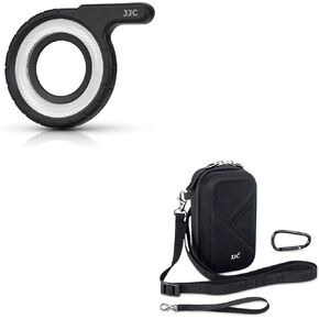 JJC LED Light Guide Ring with Hard Shell Protective Case for Olympus Tough TG7 TG6 TG5 TG4 TG3 TG2 TG1