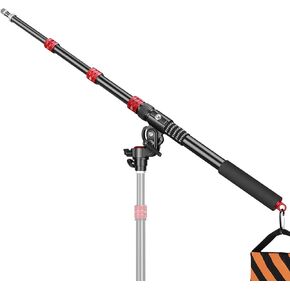 Adjustable Extension Boom Arm for Light Stand & C-Stand - 67" to 22" Lightweight Portable Adjustable Flash Light and Fill Light Stand for Photography Lighting