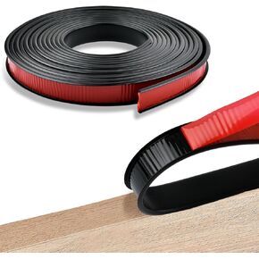 20Ft U Shape Edge Banding, Fit 3/4 inch Edge, Plywood Desk Edge Protector Self Adhesive Veneer Edging Trim Flexible Furniture Restoration Edge Strip for Countertop, Table, Shelves