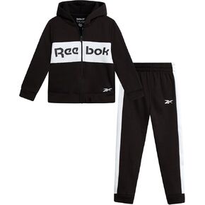 مجموعة Sweatsuit للبنين من ريبوك - من قطعتين من نوعية من قميص Hoodie Hoodie Active و Gogger Sweatpants (الأحجام: 2T -7)
