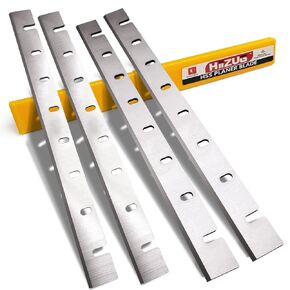 12-1/2-Inch Planer Blades Knives for DeWalt DW733 Planer DW7332 Replacement Blades Thicknesser Planer Parts, HSS 12-1/2" x 1-1/16" x 1/8"- 4 pcs