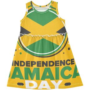 Aflyko Patriot Flag Flag Girls Olcyfeless Dress