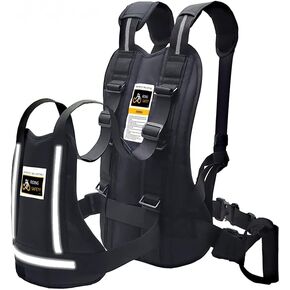 Jolik Child Safety Harness Reflective Child Motorcycle Harness, Adjustable Safety Child Harness with Two Handles, Breathable Material, Black