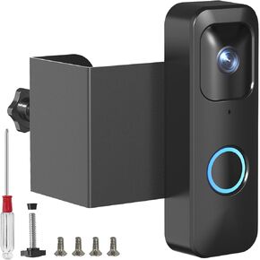 Anti-Theft Blink Doorbell Mount, No Drill Door Mount for Blink Video Doorbell, Easy to Install & Not Block Camera Sensor, Security Doorbell Holder Mounting Bracket for Apartment Home Rentals