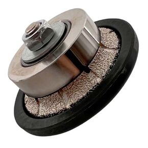 3/16 "Demi Bullnose Diamond Hand Wheel for Granite ، Marble ، and Stone ، 40/50 Grit ، 5/8" -11 Arbor