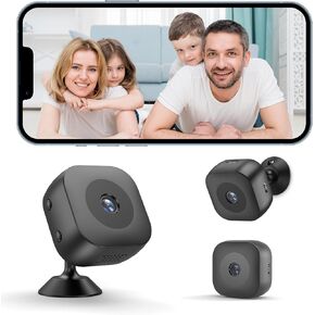 Hidden Camera,4K Wireless WiFi Mini Camera with App SD Card Storage, Portable Surveillance for Indoor