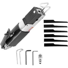 maXpeedingrods Air Reciprocating Body Saw and File Accessories Kit, Pneumatic Body Saws Tool with 6PCS 24T & 32T Blades Heavy Duty Hacksaw Cutter for Metal Sheet Cutting