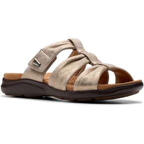 Clarks Women's Kitly Slide Flat Sandal