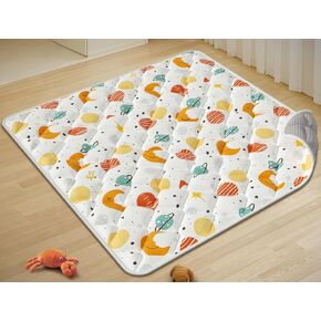 Baby Play Mat for Floor, 50x50 Inch Playmat for Playpen, Thicken Soft Padding Sponge Playmats for Babies and Toddlers Infants, Foldable and Machine Washable Crawling Mat