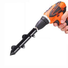8x18cm Garden Drill Digger, Soil Cultivator Drill Bit, 3/8" Hex Shank, Flower Bulb Planter Auger for Digging Holes Deep Cultivating, DIY Tool for Planting Trees Shrubs, Post Hole Bulb Digger