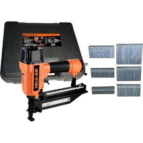 Valu-Air T64C 16 Gauge 7/8-Inch to 2-1/2-Inch Finish Nailer with 1,200 Count Multi Size Nails 1", 1-1/4",1-1/2",1-3/4",2",2-1/2" 200-Count Each Size