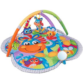 Playgro Clip Clop Musical Activity Gym - Interactive Baby Play Mat for Developmental Delight - Sensory Fun for Newborns & Infants - Enhances Touch & Fine Motor Skills - Ideal Baby Gym for 0+ Months