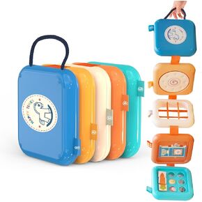 Busy Board for 1 Year Old, Airplane Plane Car Travel Toy, Montessori Toys for 1 2 3 Year Old Girl Boy, Sensory Toys for Toddlers 1-3, 1st Birthday for Boys Girls Kids