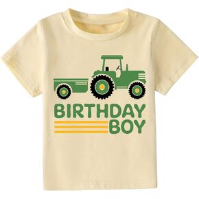 Birthday Boys Shirts 2nd 3rd 4th 5th 6th 7th Boys Birthday T-Shirts Cotton Short Sleeve Tees Tops