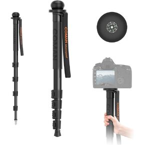 Monopod Camera Stand - 61" Monopods for Cameras with Compass Camera Accessories, for Cameras Canon, Nikon,Sony,DSLR, Easy to Carry