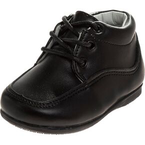 Josmo Baby Boy Girl First Walking Shoes Classic Boots Soft Leather Formal Crib Shoes Size Infant - Toddler