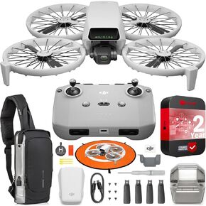 DJI Flip (RC-N3), Drone with 4K UHD Camera for Adults, Under 249 g, 3-Axis Gimbal Stabilization, Palm Takeoff, Auto Return, 31-Min Flight Time, Intelligent Flight Bundle with Deco Gear Accessories