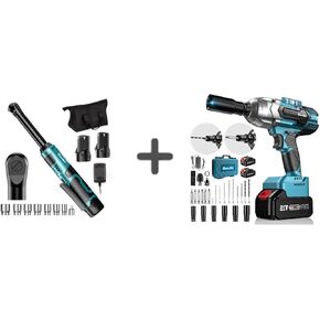 Seesii WH700 Impact Wrench + 3/8" Ratchet Wrench