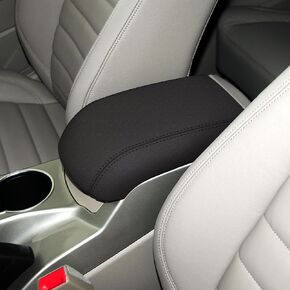 Center Console Cover for 2020-2024 2025 Ford Escape,Waterproof Anti-Scratch Leather Protector,Armrest Cover for 2020 2021 2022 2023 2024 2025 Ford Escape Accessories.(Black)