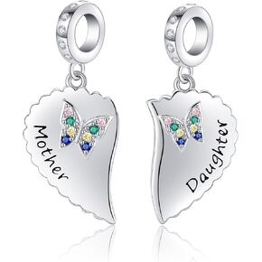Ladybug Charms for Bracelet Sterling Silver Infinity Ladybird Beads Charm Ladybug Jewelry for Women