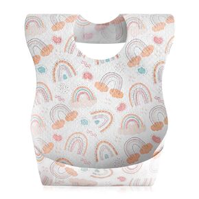 Disposable Baby Bibs 30 Packs and Disposable Placemats 40 Packs Bundle