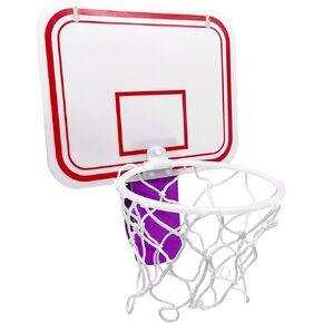 TaktZeit Office Basketball Hoop Clip for Trash Can Basketball Game Small Basketball Board Clip لسلة النفايات في الحمام وغرفة النوم والحمام والمكتب (أبيض، 6.3 بوصة × 7.9 بوصة) in Kuwait