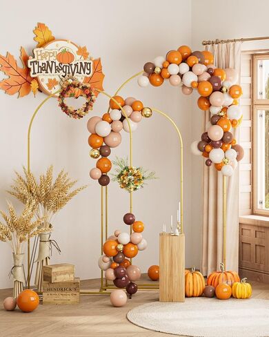 Wedding Arch Set of 3, Gold Metal Arch Backdrop Stand, Balloon Arch Stand Wedding Arch Frame for Ceremony Decoration (Gold, 7.2FT, 6.6FT, 6FT Backdrop) in Saudi Arabia