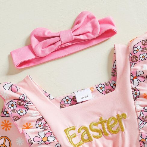 مواليد طفل مواليد فولست فايستر الزي كروكشش أرنب تطريز طويل الأكمام رومبير ربيع playsuit لطفل الفتاة 0-18m in Saudi Arabia