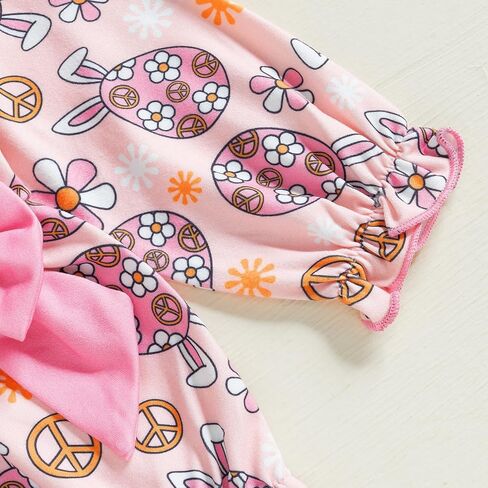 مواليد طفل مواليد فولست فايستر الزي كروكشش أرنب تطريز طويل الأكمام رومبير ربيع playsuit لطفل الفتاة 0-18m in Saudi Arabia
