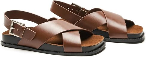 C. Paravano Women's Flat Flat - Slippers بدعم من القوس - شرائح أزياء قابلة للتعديل على مشبك للمشي غير الرسمي والشاطئ in Kuwait