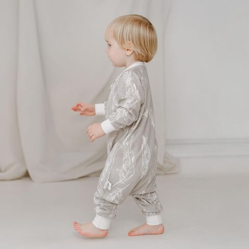 Organic Cotton Long Sleeve Footed Sleep Bag | 1.0 TOG | GOTS Certified, OEKO-TEX® STANDARD 100 Certified in Saudi Arabia