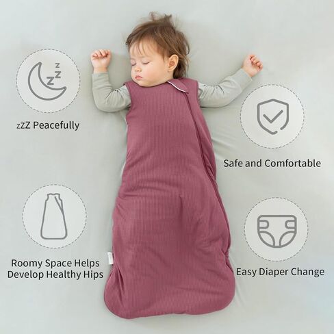 Rayon Made from Bamboo Sleep Sack 18-24 Months 0.5 Tog Soft Lightweight Toddler Sleep Sack 2t for Babies 2-Way Zipper Wearable Blanket Baby 18 Months in Kuwait