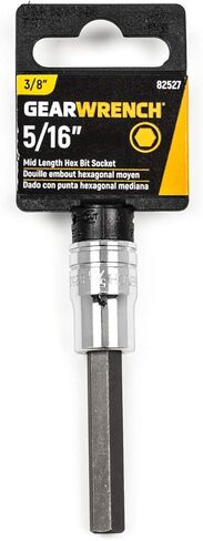 GEARWRENCH 3/8" Drive Mid-Length Hex Bit SAE Socket 5/16" - 82527 (Pack of 2) in Saudi Arabia