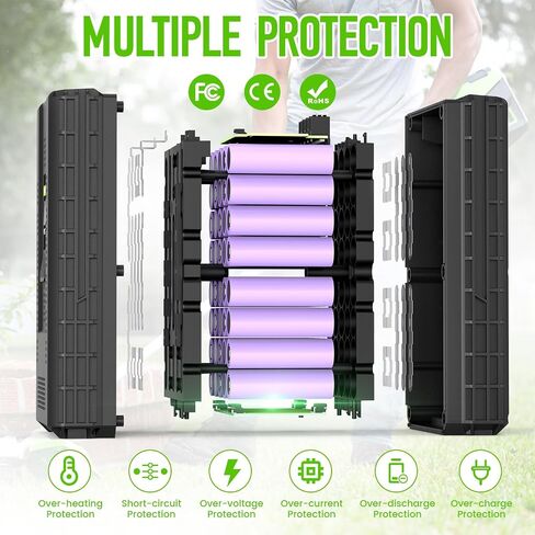 2 حزم 80V 3.5AH بطارية الليثيوم استبدالها لـ Greenworks 80V بطارية GBA80400 GBA80250 GBA80200 ، 3500MAH سعة عالية ، ملائمة لأدوات الطاقة الخضراء 80 فولت PW80L420 TL80L00 LMB407 in Saudi Arabia