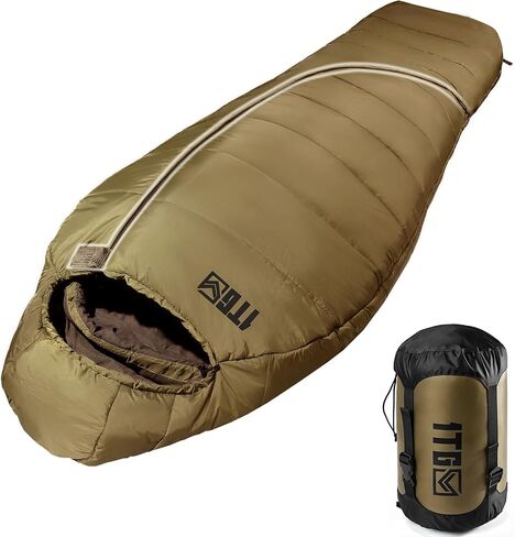 Mummy Sleeping Bag, 26-36℉ All Season Camping Sleeping Bag for Adults Cold Weather with Adjustable Hood, Phone Pocket for Hiking, Traveling, and Outdoor Activities in Saudi Arabia