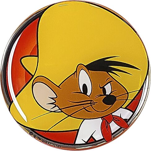 Fan Emblems Taz Domed Round Logo Car Decal - Automotive Resin Coated Looney Tunes Sticker in Saudi Arabia