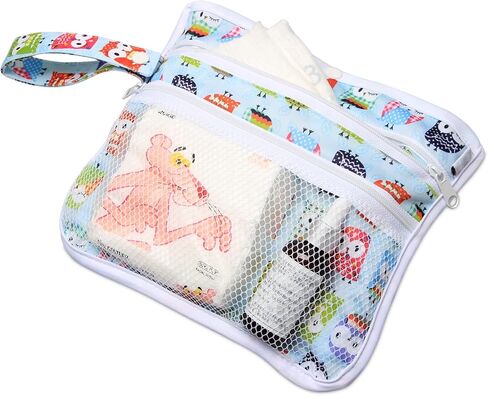 Teamoy Portable Diaper Changing Pad, Foldable Baby Changing Pad with Pockets, Portable Diaper Clutch for Baby, Washable Travel Diaper Change Mat for Home Travel, Owl in Saudi Arabia