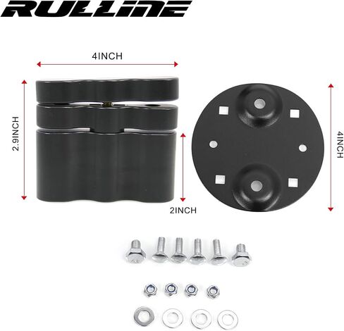 رفوف البضائع RULLINE RX-PM Pack Mount Bracket تناسب حامل الحزمة القياسية المتوافقة مع علب الوقود والغاز وحامل حزمة المياه in Saudi Arabia