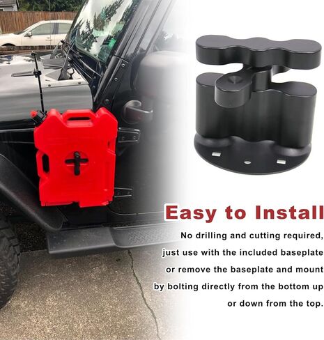 رفوف البضائع RULLINE RX-PM Pack Mount Bracket تناسب حامل الحزمة القياسية المتوافقة مع علب الوقود والغاز وحامل حزمة المياه in Saudi Arabia