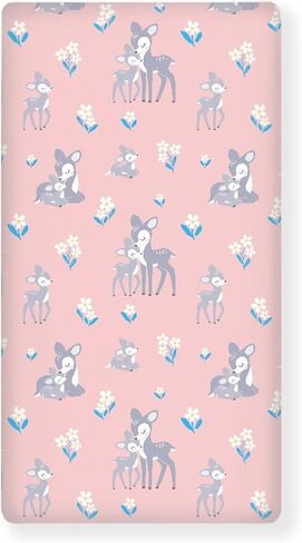 Pink Hearts Fitted Crib Sheet Line Heart Baby Crib Sheet Fit Standard Crib and Toddler Mattress,Crib Mattress Sheets for Boys Girls 28"x52" in Kuwait