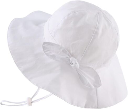 OMUKY Baby Sun Hat Toddler Bucket Hats UPF 50+ Sun Protection Summer Beach Hats Infant Wide Brim Hat in Kuwait