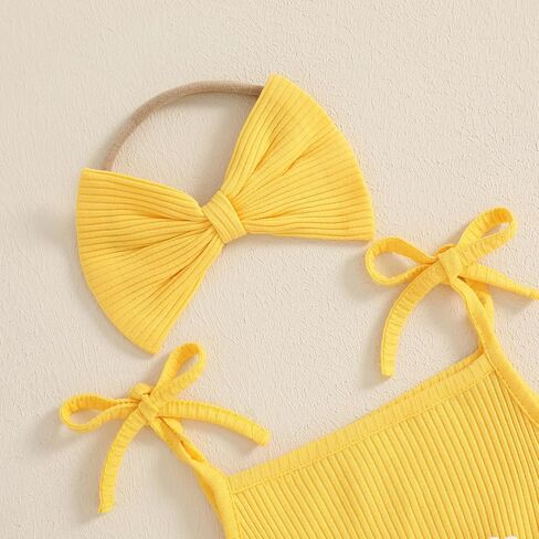 Newborn Baby Girl Clothes Sleeveless Flower Tulle Patchwork Romper Dress with Bowknot Hairband Summer Outfits in Kuwait