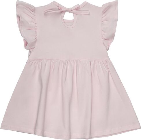 2pack طفل طفل طفلة بوهو فستان قطن كشكش الأكمام الصلبة طباعة صيف شاطئ الصيف sundress in Kuwait
