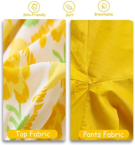طفل طفل طفلة الصيف حلو حلو قصير مجموعة فتيات صغيرات لطيف الأزهار فقاعة الأكمام أعلى السراويل غير الرسمية 2pcs مجموعة القطن 1-8T in Saudi Arabia